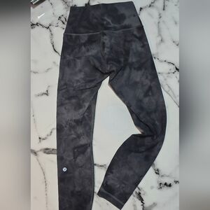 Lululemon Black Tie-Dye Leggings